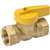 B & K ProLine Series 110-523HC Gas Ball Valve, 1/2 in Connection, FPT, 200 psi Pressure, Manual Actuator, Brass Body