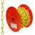 Campbell PD0722087 Loop Chain, #2/0, 50 ft L, 255 lb Working Load, Low Carbon Steel, Yellow Poly-Coated
