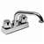 LAUNDRY TRAY FAUCET 2-HNDL CH