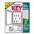 Hy-Ko KO302 Key Cabinet, Plastic, Almond, 8-1/4 in W, 10-1/2 in H