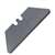 STANLEY 11-987 Utility Blade, 2-13/64 in L, Carbon Steel, 2-Point