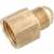 Anderson Metals 754046-0502 Tube Coupling, 5/16 x 1/8 in, Flare x FNPT, Brass