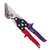 Irwin 2073211 Snip, 9-1/2 in OAL, 1-5/16 in L Cut, Compound Cut, Steel Blade, Double-Dipped Handle, Red Handle