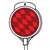 Hy-Ko DM300R36 Driveway Marker, Fiberglass Post, Red Reflector