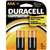 Duracell MN2400B8Z Battery, 1.5 V Battery, 1.15 Ah, AAA Battery, Alkaline, Manganese Dioxide