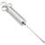 Weston 23-0404-W Marinade Injector, 4 oz Capacity, 6 in L Needle, 10-Hole Injector Needle, Silver