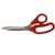 Crescent Wiss W812 Household Scissor, 8-1/2 in OAL, 3-1/2 in L Cut, Stainless Steel Blade, Gray/Red Handle