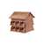 Heath M-12DP Bird House, 2-3/4 in W, 2-3/4 in D, 10 in H, Cedar/Redwood, Brown