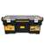 DeWALT DWST24075 Tool Tote with Removable Organizer, 77 lb, Plastic, Black/Yellow, 1-Drawer, 15-Compartment