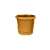 Southern Patio RN1207TC Planter with Saucer, 12 in Dia, Round, Poly Resin, Terra Cotta, Matte