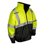 Radians SJ1210B  Class 3 2in1 High Visibility Bomber Safety Jacket