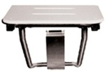 Rectangular Shower Seat - White Poly Top (18" by 16")