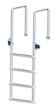 Removable Satin Stainless Steel Dock Ladder - 4 Rung