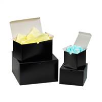 10 x 10 x 6" Black Gloss Gift Boxes