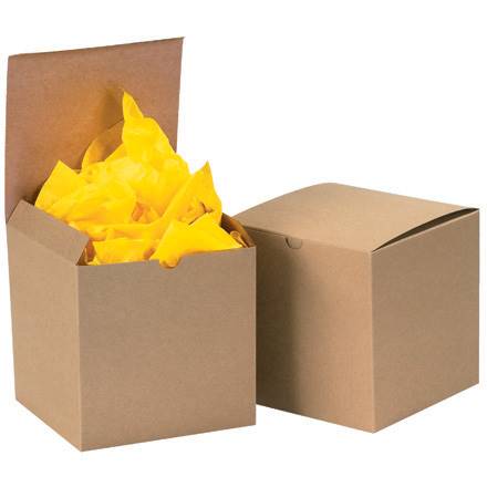 4 x 4 x 2" Kraft Gift Boxes