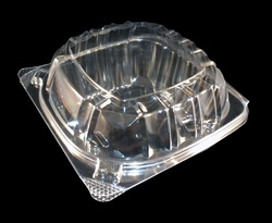 Fabri-Kal Recycleware 32 oz. PUNCHED Clear Round Deli Container 50ct.