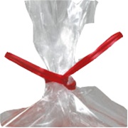 4" Red Paper Ties 10,000/cs| CelloBags,com