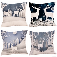 Deer Soft Brushed Cushion Cover