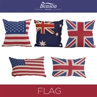 Flag Linen Cushion Cover