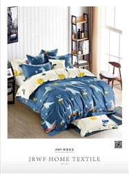 Brorden Kids Printed Pure Cotton Single Bed Quilt Cover Set- Crocodile