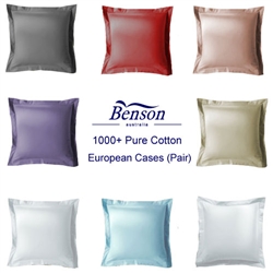 Pure Cotton 1000TC European Pillowcases