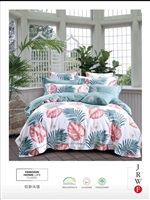 Luxury Printed Pure Cotton Quilt Cover Set- Tranquil