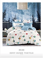 Brorden Kids Printed Pure Cotton Single Bed Fitted sheet-Fishie