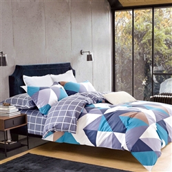 Luxury printed cotton quilt cover set - CAMERON