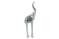 Tall elephant silver 46cm