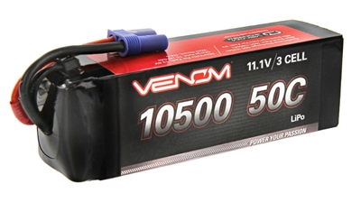 Venom 10500mAh 50C 11.1V 3S Lipo Battery Pack with EC5 Plug