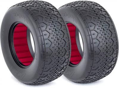 AKA Deja Vu SC Clay Tires With Red Inserts (2)