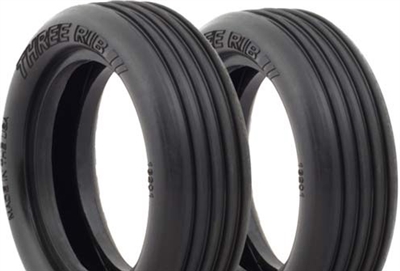 AKA 1/10 2wd Buggy Front Three Rib Tires, Super Soft (2)