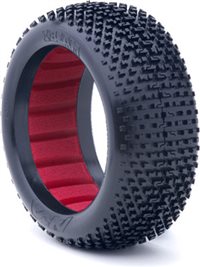 AKA I-Beam 1/8 Buggy Soft Tires With Red Inserts (2)