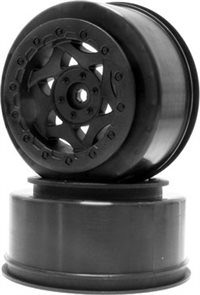 AKA Racing Short Course Cyclone Rims For Slash 4x4/Blitz, Black (2)