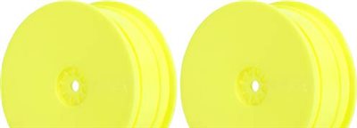 AKA B4.1/RB5 Hexlite 2wd Buggy Front Rims, Yellow (2)
