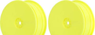 AKA Kyosho ZX5 Hexlite 4wd Buggy Front Rims, Yellow (2)