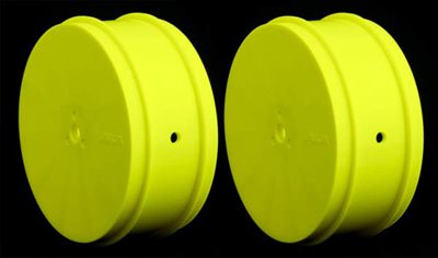 AKA 1/10 Buggy Evo 4wd Front Rims, Yellow (AE) 1 Pair