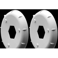 AKA 1/10th Hexlite 2wd/4wd Buggy Rear Rim Stiffeners, White (2)