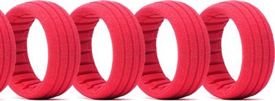 AKA 1/8th Buggy/Sc Shaped Inserts Red, Soft (4)