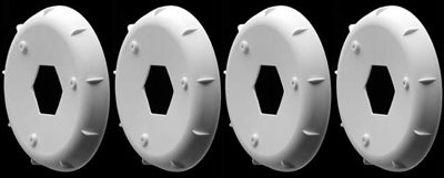 AKA 1/8th Truggy Evo Rim Stiffeners, White (4)