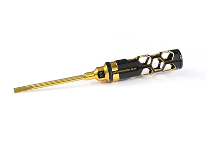 Arrowmax Flat Head Screwdriver 5.0mm x 100mm Black Gold