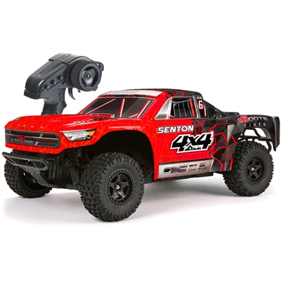 Arrma 1/10th Senton Mega Short Course Truck RTR with Red/Black Body