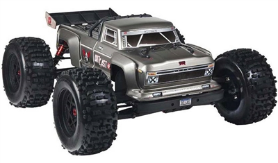 Arrma 1/8th Outcast 6S BLX 4wd Brushless Stunt Truck RTR with silver body