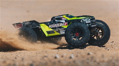 Arrma 1/5th Kraton 8S BLX 4wd Brushless Speed Monster Truck RTR with green body