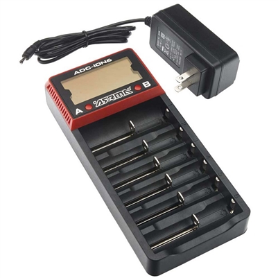 Arrma 18650 Li-Ion 6-Bay Battery Charger