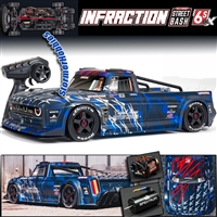 Arrma 1/7th Infraction 6S BLX 4wd Brushless RTR All-road Truck, blue