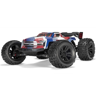 Arrma 1/8th KRATON 4WD RTR 6S BLX Monster Truck, Red/Blue