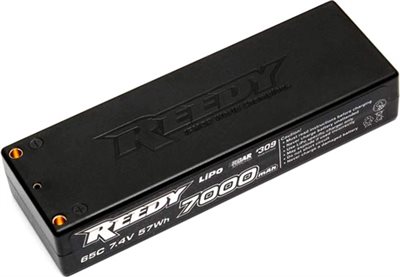 Reedy 7000mAh 65c 2s Lipo Battery (7.4v), 4mm Bullet (ROAR Appr)