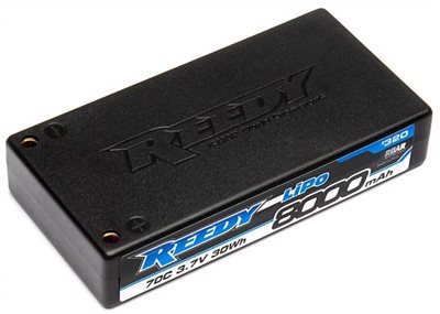 Reedy 8000mAh 70c Lipo 1s Battery (3.7v), 4mm Bullets