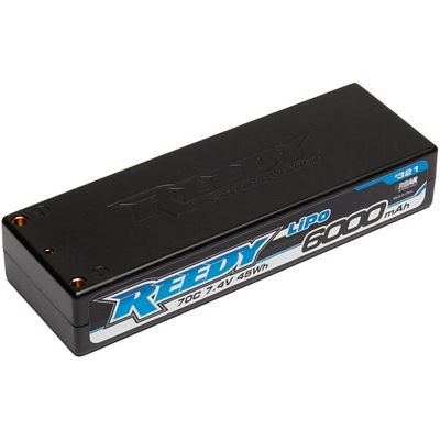 discontinued, Reedy 6000mAh 70C LiPo 2S Battery (7.4v), 4mm bullets